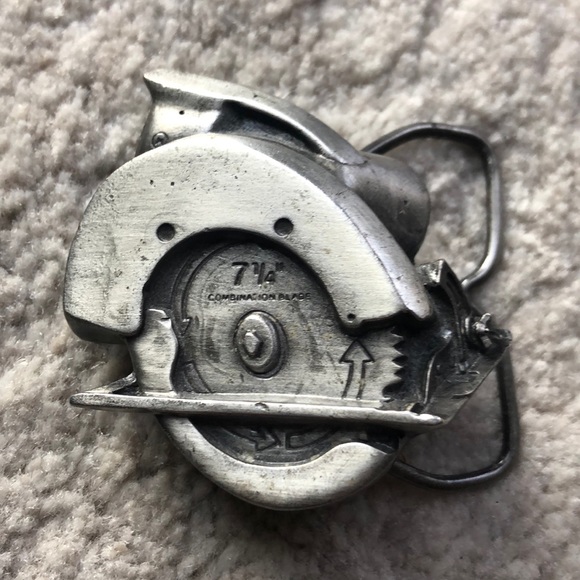 Vintage 1979 Bergamot Brass Works Belt Buckle - Picture 1 of 6